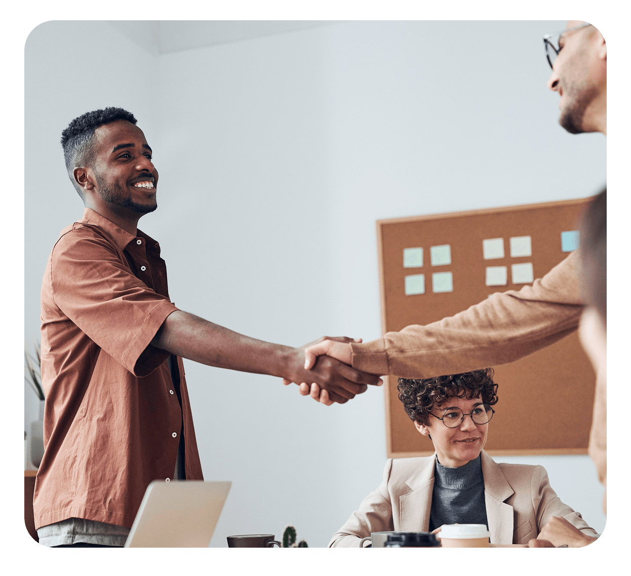 Business handshake